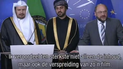 Martin Schulz, voorzitter van het Europees Parlement als gevaarlijke islamomane dhimmi
