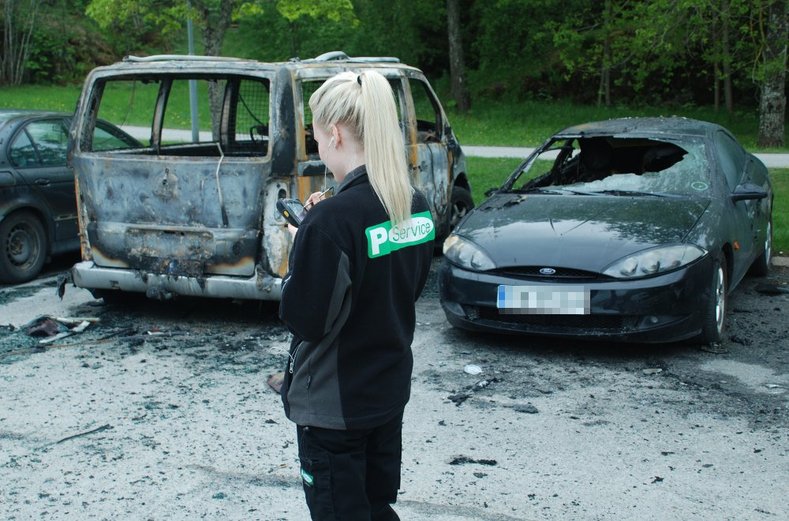 Parking Tickets Issued on Wrecks while Stockholm Burns by dummy blondy without a burqa!